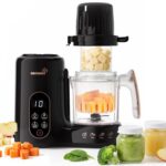 Grownsy Babynahrungszubereiter mit Doppel-Dampfkorb – Dampfgarer, Pürierer & Sterilisator