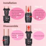 UNOBEY 3 in 1 Lockenstab Set mit austauschbaren Keramik Fässern 9–32 mm – Profi-Hairstyler – Bild 5