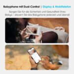 ieGeek Babyphone 1080P mit 5" Display, App & PTZ 355° – Videobabyfon mit Nachtsicht – Bild 2