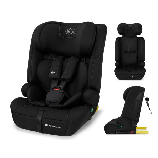 Kinderkraft SAFETY FIX 3 PRO Kindersitz 9-36 kg – Mitwachsender Autositz mit ISOFIX & Top Tether
