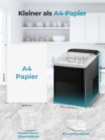 FOHERE Tragbare Eiswürfelmaschine 14 kg/24h – Selbstreinigend mit 2 Grössen – Bild 4