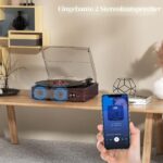 Mersoco Bluetooth Plattenspieler mit 3-Gang & Holzdesign – Tragbarer Vinyl-Player – Bild 6