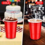 AOLUXLM Partybecher 473ml – 100er Set American Red Cups für Feiern & Events – Bild 4