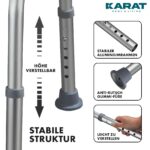 KARAT Duschhocker 360° drehbar & höhenverstellbar – Badhocker bis 150 kg – Bild 3
