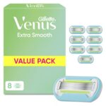 Gillette Venus Extra Smooth Rasierklingen für Damen – 8 Ersatzklingen mit 5 Klingen