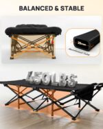 Sportneer Feldbett mit Matratze 71/81cm – 204kg Tragfähigkeit für Camping & Gäste – Bild 3