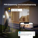 Xega 4G LTE Überwachungskamera Aussen mit SIM Karte – Solar PTZ IP Kamera 2K Nachtsicht – Bild 5