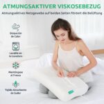 UTTU Memory Foam Nackenkissen 60x35cm – Ergonomisch verstellbar gegen Nackenschmerzen – Bild 5