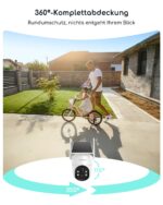 COOAU 2K Solar-Überwachungskamera Aussen – 360° PTZ mit KI-Erkennung & Farbnachtsicht – Bild 6