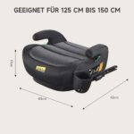 Jovikids Kindersitzerhöhung 125-150cm mit ISOFIX – ECE R129 zertifiziert – Bild 2