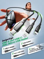 YILANS 26800mAh Powerbank mit 22,5W Schnellladung & 3-in-1 Kabel – Externer Akku – Bild 7