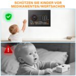 Tiskgg Mini-Tresor mit Zahlenschloss & Schlüssel – Sicherheitssafe mit feuerfester Tasche – Bild 5