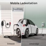 dé Mobile Wallbox/Ladestation 11kW [3-phasig|15m|6-16A] mit Einstellbarer Ladeleistung, Ladekabel CEE 16A auf Typ 2 und EV Ladegerät für Model Y/3, ID.3/4/5, MG4, EX30, e-up, e-tron, Zoe und andere EV – Bild 2