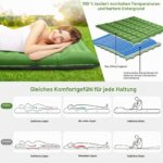 WARMTUYO Isomatte 12 cm – Aufblasbare Schlafmatte mit Fussdruckpumpe für Camping & Wandern – Bild 3