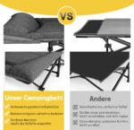 ATORPOK SHOP Campingbett klappbar bis 200 kg – Feldbett mit Kissen für Camping & Outdoor – Bild 4