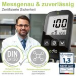 adia Blutzuckermessgerät Maxi-Sparset mg/dL mit 110 Teststreifen & Lanzetten – Bild 5