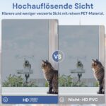 rabbitgoo Spiegelfolie Silber 60x200cm – UV & Hitzeschutz mit Sichtschutz für Fenster – Bild 8
