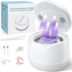 KLiHD Ultraschallreiniger 45000Hz mit UV-Licht – 200ml Zahnersatz & Schmuck Reiniger