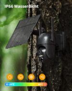 NUASI 4G LTE Überwachungskamera Aussen mit Akku & Solarpanel – Kabellos IP66 wasserdicht – Bild 6