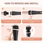 NWOUIIAY 5-in-1 Lockenstab mit LCD & Keramikbeschichtung – Profi-Styling für alle Haartypen – Bild 6