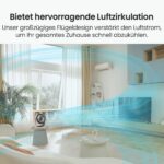 SwitchBot USB Tischventilator – Leiser Akku-Umluftventilator mit Sprachsteuerung – Bild 4
