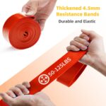 POWER GUIDANCE Widerstandsbänder Set 6er – Fitnessbänder mit Türanker & Tasche – Bild 7