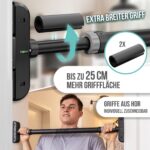 PULLUP & DIP Klimmzugstange Türrahmen – Schraubloses Türreck mit gepolsterten Griffen bis 200 kg – Bild 2