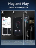 Acoath Endoskopkamera 1920P HD mit 8 LEDs – IP67 Inspektionskamera für Android & iOS – Bild 6