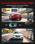 REDTIGER F7N Touch 4K Dashcam – Dual-Kamera mit Touchscreen & GPS für maximale Fahrsicherheit – Bild 3