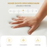 NAPSIE 7-Zonen Kaltschaummatratze 90x200 cm H3 – Ergonomische Unterstützung mit abnehmbarem Bezug – Bild 4