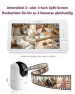 Comfyer BM01 Babyphone mit 2 Kameras, 7" HD Display – Ohne WLAN, 300M Reichweite – Bild 4