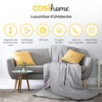 Cosi Home Premium Kühldecke 150x200 cm – Sommerdecke mit Arc-Chill Kühlfasern gegen Nachtschweiß – Bild 3