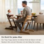 Stokke Tripp Trapp Stuhl Natur – Mitwachsender Hochstuhl für Babys bis Erwachsene – Bild 3