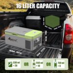 Alpicool Y16T 15L Kompressor-Kühlbox 12V – Tragbarer Gefrierbox-Kühlschrank für Auto & Camping – Bild 2