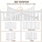 Yaheetech Absperrgitter Hund 90,5 x 201,5 cm – Faltbares Schutzgitter für Treppen & Küche – Bild 6