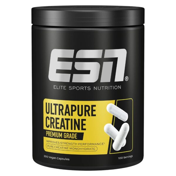 ESN Ultrapure Creatine Monohydrate – 300 Kapseln à 3 g Kreatin für Kraftsport