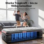 OlarHike Luftbett 90x200 cm mit integrierter Pumpe – Selbstaufblasende Gasmatratze für Camping & Gäste – Bild 4