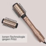 BaByliss Big Hair Dual AS952E Rotierende Warmluftbürste mit Ionen-Technologie – 650 W, 40 mm & 50 mm Aufsätze für Volumen & Glanz – Bild 5