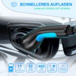 EVDANCE Typ 2 Ladekabel 6m 11kW – 16A 3-Phasig für Elektroautos mit Tasche – Bild 3