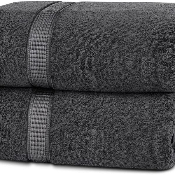 Utopia Towels 2er Badetücher 90x180 cm – Premium Baumwolle mit Aufhänger