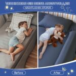 Aonvmdis Bettgitter Rausfallschutz – Schaumstoff Bettkantenschutz für Kinder & Babys – Bild 7
