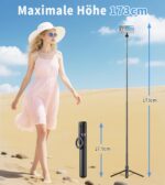 TONEOF 173cm Magnetisches Selfie Stick Stativ – MagSafe Handyhalter mit Fernbedienung – Bild 6