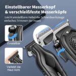 HIENA PRO Professionelles Haarschneideset – 5in1 Bartschneider & Nasenhairtrimmer USB – Bild 2