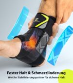 ZOELION Schnellschnür Knöchelbandage mit Auto-geformten Stabilisierungspads – Sprunggelenkstütze für Herren & Damen – Bild 2