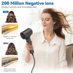 TQQ Haartrockner mit 200 Mio. Negativ-Ionen & 110.000 U/min Motor – Schnelles Trocknen – Bild 3