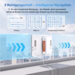 Lubluelu Fensterputzroboter mit KI-Navigation & 8 kPa Saugkraft – Automatische Glasreinigung – Bild 8