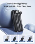 Orfeika 20000mAh Powerbank mit 4 Kabeln – 20W PD-Schnellladung für iPhone, Galaxy & mehr – Bild 2