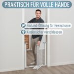 ib style Yael Türschutzgitter 73,5–81,5 cm – Klemmgitter ohne Bohren für Babys & Kleinkinder – Bild 6
