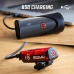 SIGMA Aura 100/Blaze Link Fahrradlicht Set – 100 Lux Frontlicht mit Bremsfunktion – Bild 6