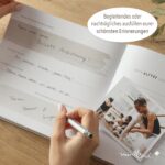 mintkind Erinnerungsbuch Petrol – Geburtstagsbuch von 0–18 Jahren mit Leineneinband – Bild 4